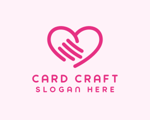 Care Heart Hand logo design