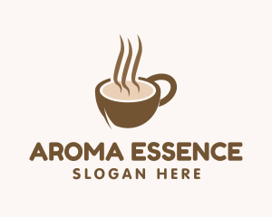 Aroma Coffee Cup logo design