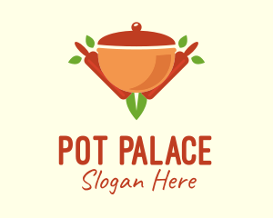 Organic Cooking Pot logo design