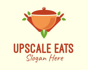 Organic Cooking Pot logo design