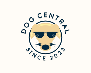 Cool  Dog Sunglasses logo design