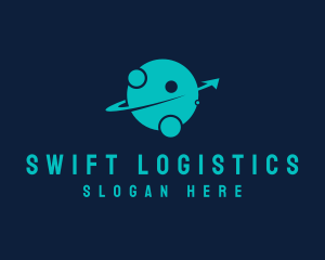 Logistics Arrow Planet  logo