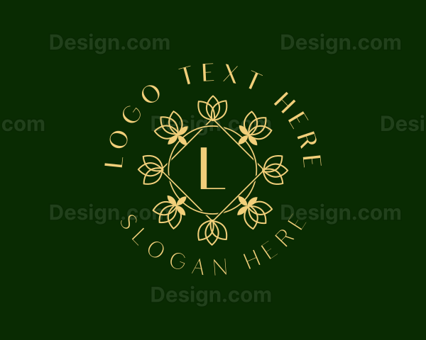 Organic Floral Ornament Logo
