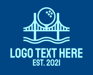 Blue Golf Bridge  logo