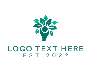 Vegetarian Leaf Tree  logo