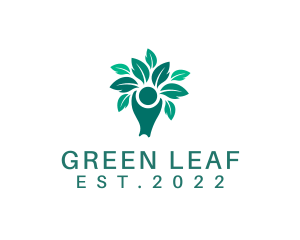 Vegetarian Leaf Tree  logo