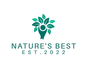 Vegetarian Leaf Tree  logo