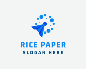 Paper Plane Courier logo design