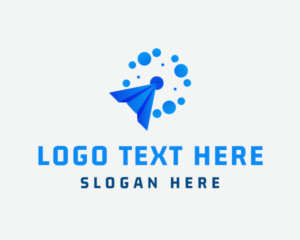 Paper Plane logo example 4