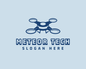 Quadrotor Tech Drone logo design