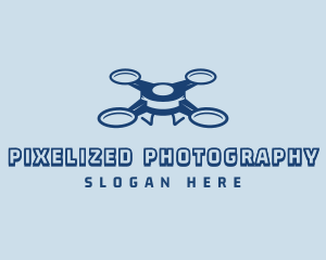 Quadrotor Tech Drone logo design