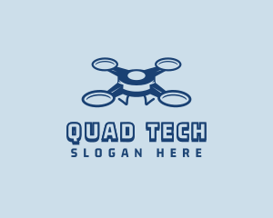 Quadrotor Tech Drone logo design