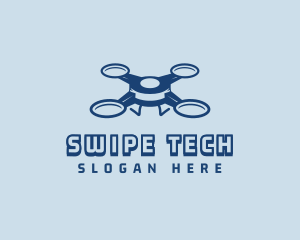 Quadrotor Tech Drone logo design