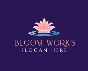 Lotus Flower Wellness logo design