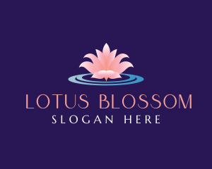 Lotus Flower Wellness logo design