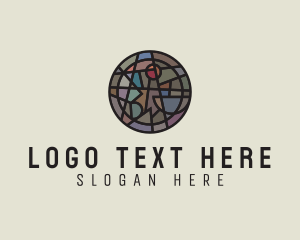 Geometric Stained Glass Art logo