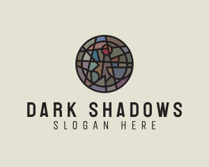 Geometric Stained Glass Art logo design