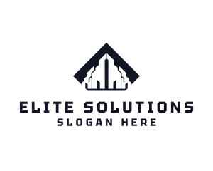 Abstract Building Construction  logo design