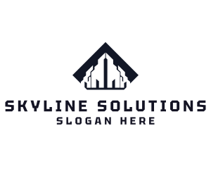 Abstract Building Construction  logo design