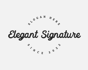 Elegant Cursive Business logo design