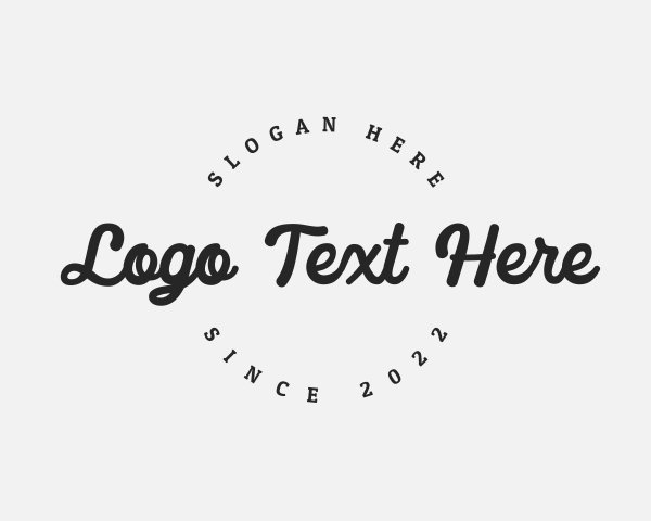 Lettering logo example 2