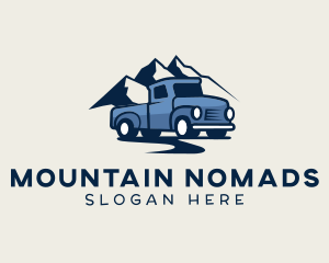 Vehicle Mountain Truck logo design