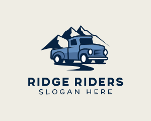 Vehicle Mountain Truck logo design