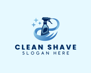 Cleaning Spray Bottle logo design