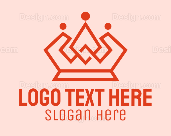 Geometric Modern Crown Logo