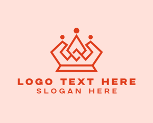 Geometric Modern Crown logo