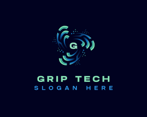 Technology Cyber Digital logo design