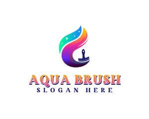 Repaint Paintbrush  logo design