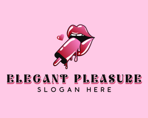 Sexy Mouth Popsicle logo design