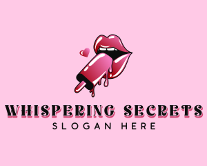 Sexy Mouth Popsicle logo design