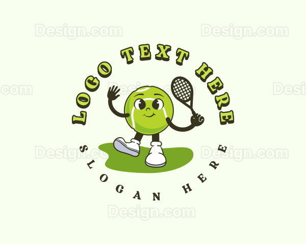 Athlete Tennis Ball Logo