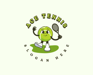 Cute Tennis Ball logo