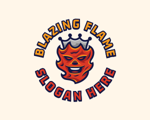 Blazing Fire King logo design