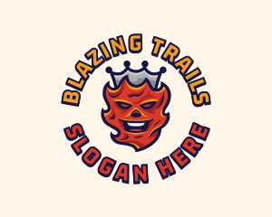 Blazing Fire Crown logo design