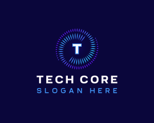 Cyber Spiral Tech logo design