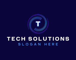 Cyber Spiral Tech logo design