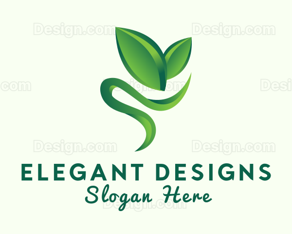 Horticulture Plant Sprout Logo