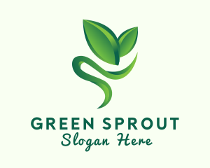 Horticulture Plant Sprout logo design