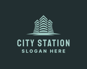 Modern City Skyscraper logo design