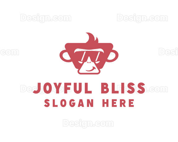 Monkey Sunglasses Fashion Logo