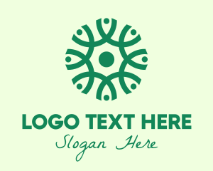 Green Organic Pattern logo