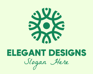Green Organic Pattern logo design