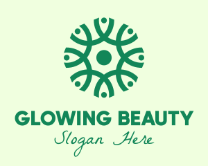 Green Organic Pattern logo