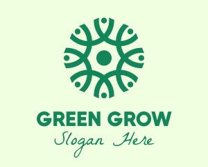 Green Organic Pattern logo design