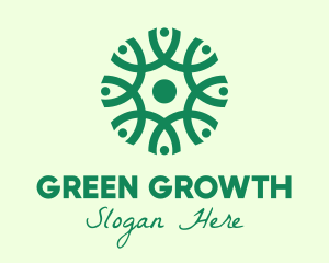 Green Organic Pattern logo design