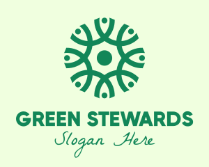 Green Organic Pattern logo design